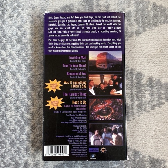 3 For 20 98 Degrees Heat it Up Official Home Video VHS - Picture 2 of 3